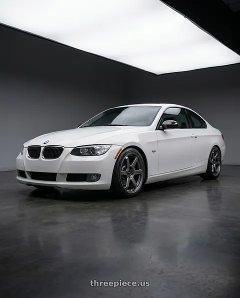 2008 BMW 328xi with Enkei T6R 5x120 18x9.5+45 Gloss Gunmetal wheels