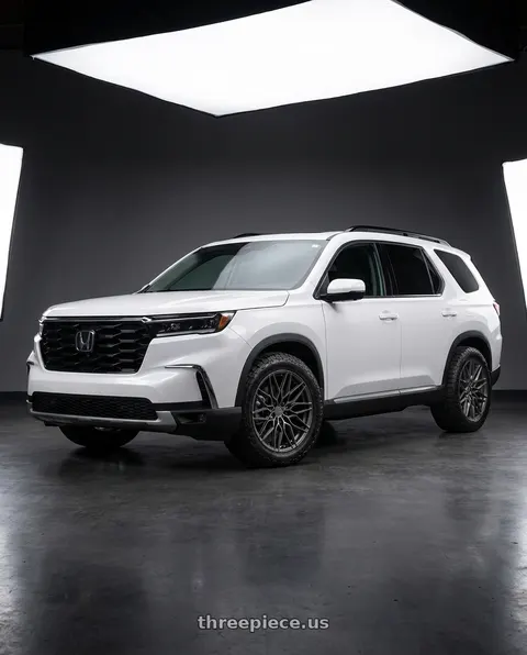 2023 Honda Pilot Touring with Niche 1PC NC277 CALABRIA 5 5X120 20x9 +27 MATTE GUNMETAL wheels