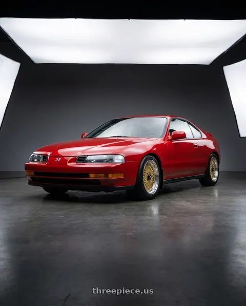 1994 Honda Prelude VTEC with Enkei Enkei92 Classic Line 4x114.3 15x7+38 Gold wheels