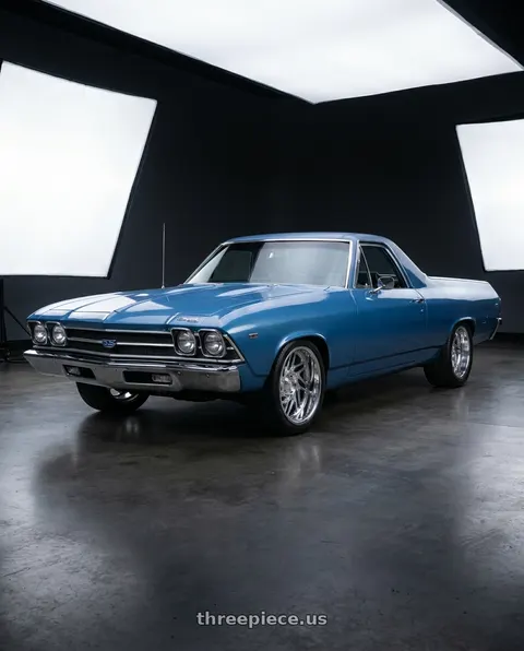 1969 Chevrolet El Camino with Carolina Forged Asheville 5x135 28x16 -101 High Polish wheels