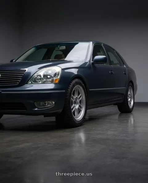 2001 Lexus LS430 with Enkei RPF1 5x114.3 18x8.5+30 Silver wheels