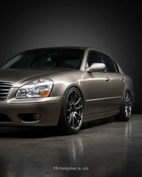 2005 INFINITI Q45 with Vors TR4 5x114.3 19x8.5  +35 Hyper Black wheels