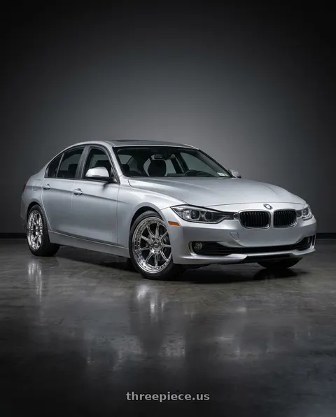 2016 BMW 328i xDrive with ESR Wheels CS12 5x114.3 18x9.5 +35 Vacuum Chrome wheels