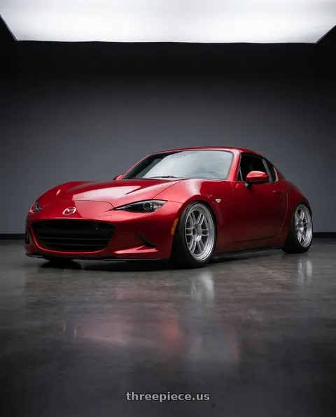 2016 Mazda MX-5 Miata with Enkei RPF1 4x100 17x7+43 Silver wheels