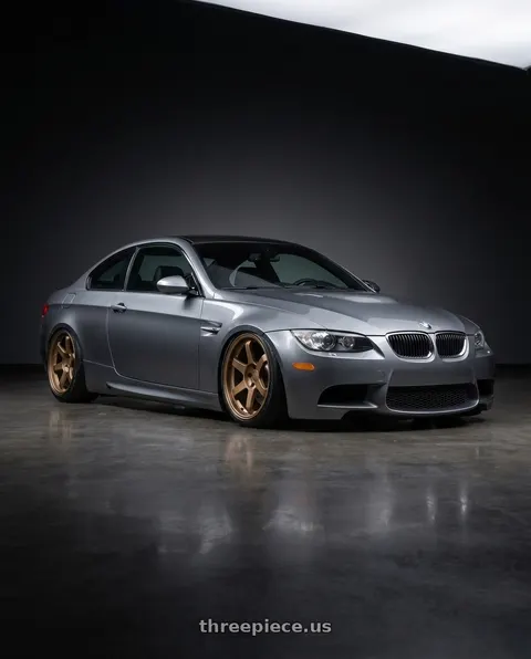 2013 BMW M3 with 9six9 SIX-1 5x120 18X8.5 +35 Matte Bronze wheels