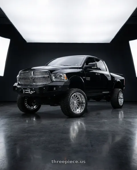2017 Ram 1500 with American Force 74 Octane SS 8X180 24X14 -73 POLISHED wheels