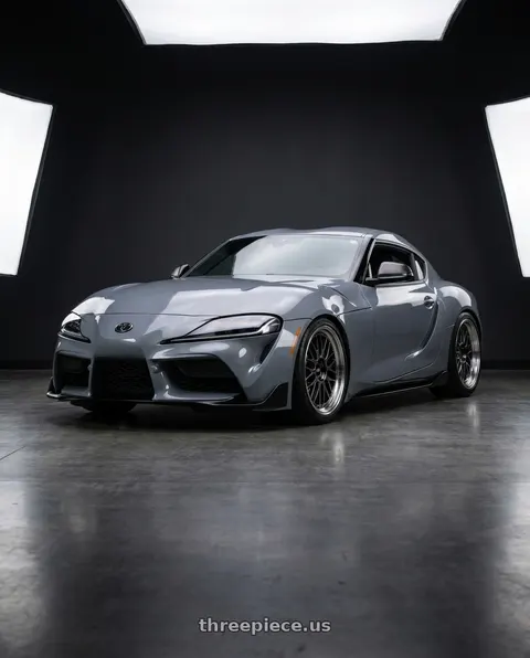 2023 Toyota Supra GR C with BBS LM 5x112 19x8.5+48 Diamond Black wheels