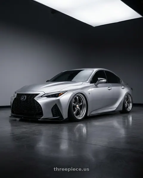 2024 Lexus IS300 F Sport Design with Work Wheels VS-KF 5x114.3 19x9.5+35 Brilliant Silver Black L Disk STEP RIM wheels