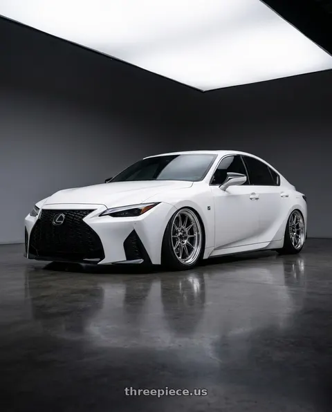 2018 Lexus IS350 F Sport with Konig Countergram 5x114.3 19x9.5+35 Hyper Chrome / Machined Lip wheels