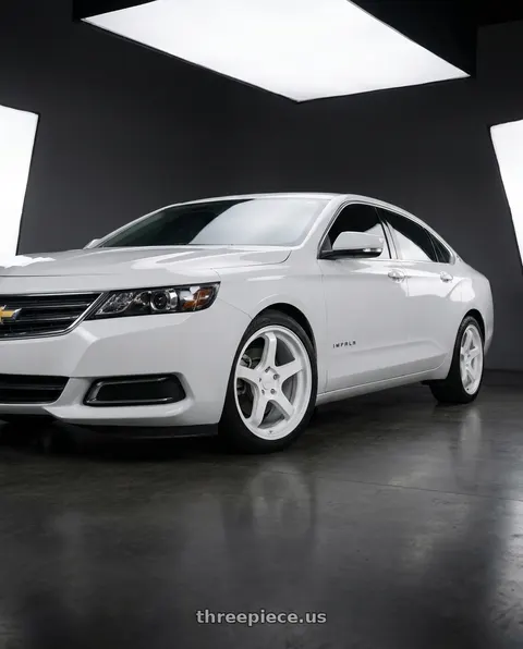 2020 Chevrolet Impala LT with KATANA RACING HR05 5x120 18x8.5 +35 Gloss White wheels
