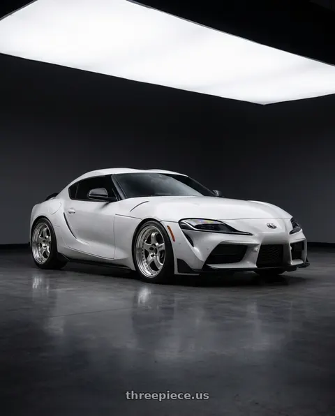 2025 Toyota GR Supra with Work Meister S1 3P 5x112 19x9.5+23 O Disk Bright Buff Finish wheels
