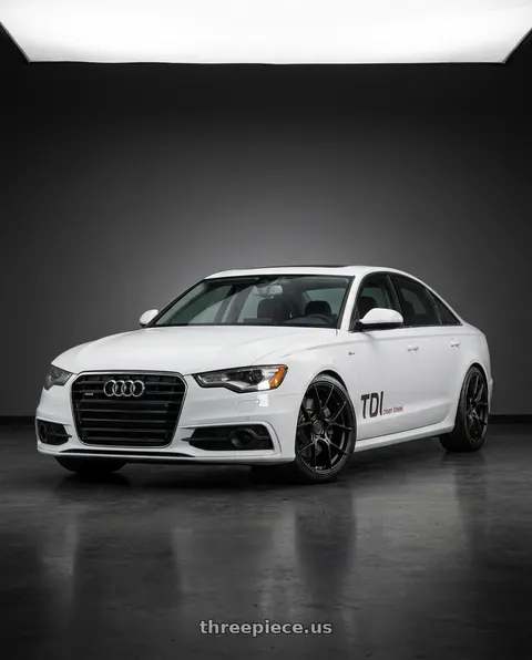 2014 Audi A6 Quattro with Aodhan AH-11 5x112 18x8.5+35 Matte Black wheels