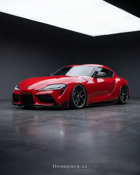 2023 Toyota GR Supra with BBS CC-R 5x112 19x8.5+40 Satin Black wheels