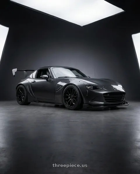 2023 Mazda MX-5 Miata with TIS 556SB 6X135 20x9 +0 Satin Black wheels
