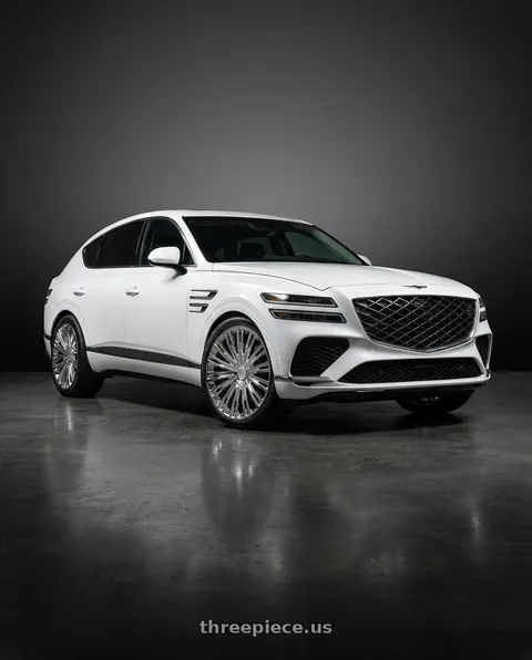 2027 Genesis GV80 with Cavallo CLV-48 5x114.3/5x120 22x8.5 +38 Nano Chrome wheels