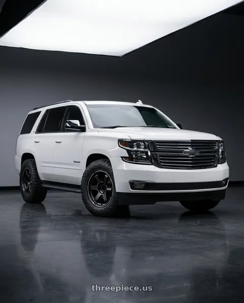 2016 Chevrolet Tahoe with Volk Racing TE37 ULTRA X 6x139.7 20x9.5 +0 BLAST BLACK 2 wheels