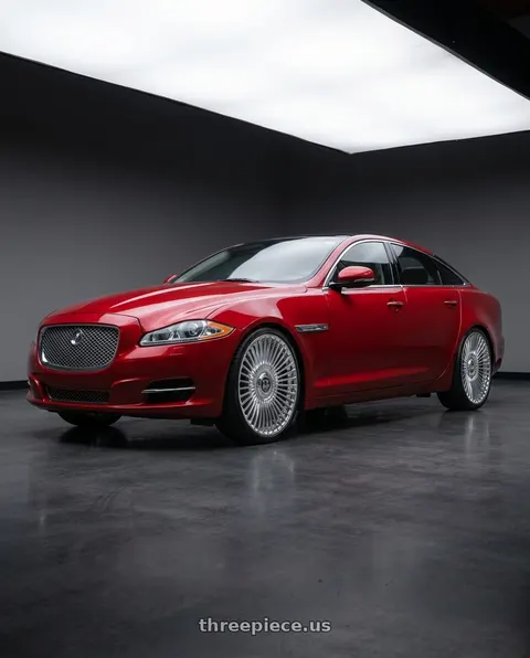 2014 Jaguar XJ with Motiv 436C 5X108/5X112 20x8.5 +40 Chrome Plated wheels