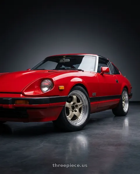 1982 DATSUN 280ZX with Work Meister S1 3P 4x114.3 17x9.5-29 A Disk Bright Buff Finish wheels