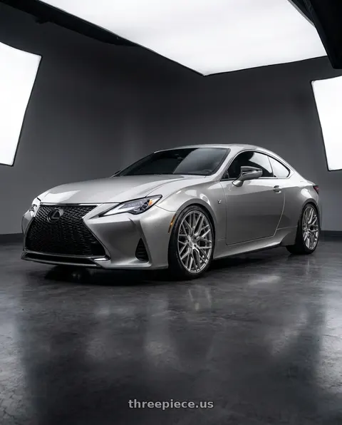 2020 Lexus RC300 with Rohana RFX10 5x114.3 19x8.5+35 Brushed Titanium wheels