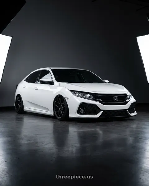 2019 Honda Civic with Aodhan AFF2 5x114.3 19x9.5+35 Matte Black wheels