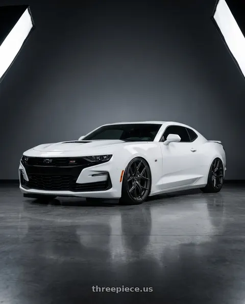 2022 Chevrolet Camaro with Vossen HF-5 20x9 / 5x120 / ET35 / Flat Face / 72.56 - Matte Gunmetal Wheel - HF5-0B02 wheels