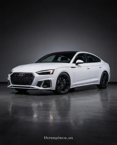 2023 Audi a5 s line with Rohana RFX2 5x112 19x8.5+33 Matte Black wheels