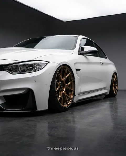 2018 BMW M4 with Konig Ampliform 5x120 19x8.5+32 Gloss Bronze wheels
