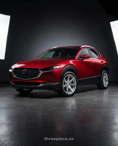 2022 Mazda CX-30 with Rohana RC7 5x114.3 20x9+42 Machine Silver wheels