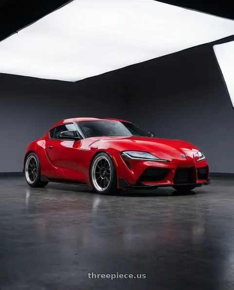 2023 Toyota GR Supra with Konig Countergram 5x112 19x9.5+30 Matte Black / Matte Machined Lip wheels