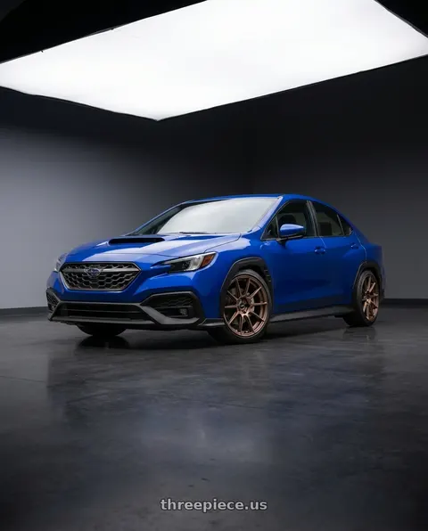 2025 Subaru WRX with Enkei TS10 5x114.3 18x9.5+35 Dia Copper wheels
