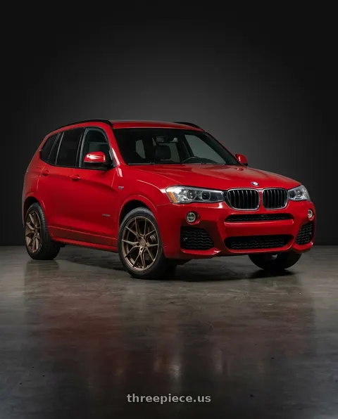 2017 BMW X3 with Aodhan AH-11 5x120 18x9.5+35 Matte Bronze wheels