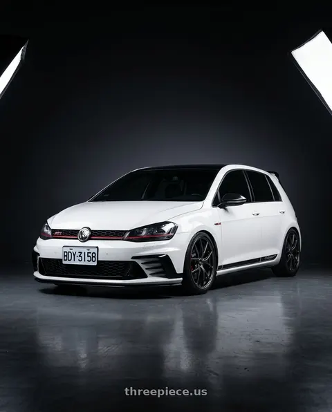 2016 Volkswagen Golf with BBS RI-A 5x112 18x8.5+45 Diamond Black wheels
