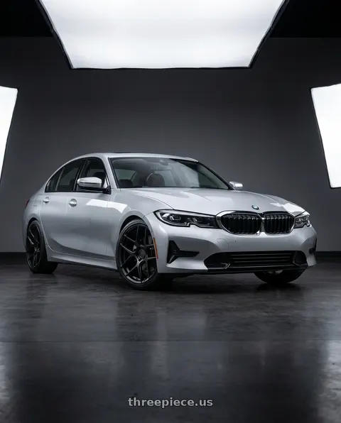 2023 BMW 3 Series G20 with Aodhan AFF2 5x112 19x9.5+35 Matte Black wheels