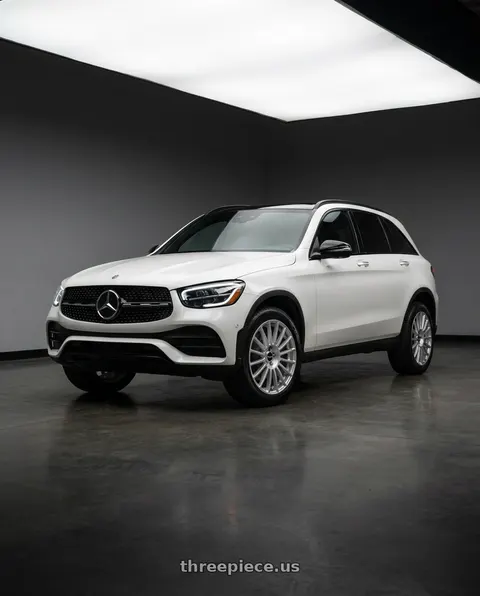 2022 Mercedes-Benz GLC300 with Rotiform 1PC R153 BUC 5X112 18X8.5 +45 GLOSS SILVER wheels