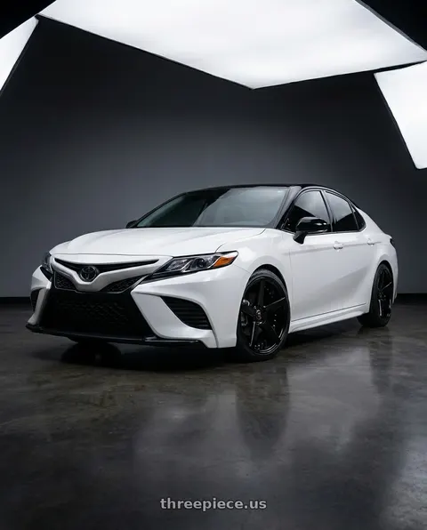 2021 Toyota Camry TRD with MARQUEE WHEELS M3226 5x114.3 20x9+33 BLACK - GLOSSY BLACK wheels