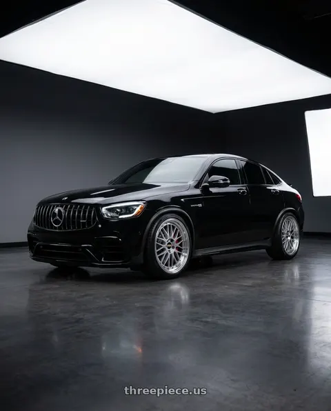 2021 mercedes glc63s with BBS LM 5x112 21x10.0+40 Diamond Silver wheels