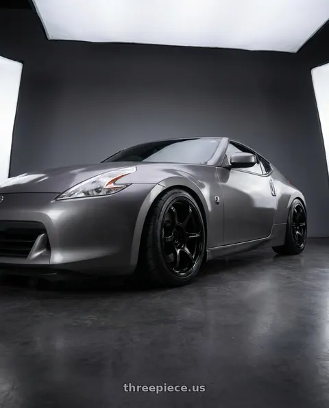 2009 Nissan 370Z with Advan Racing RG-4 5x114.3 18x11.0 +15 SEMI GLOSS BLACK wheels