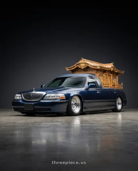 1997 Lincoln Town Car with American Racing AR61 OUTLAW I 5X114.3 15X8 -19 MACHINED W/ CLEAR COAT wheels