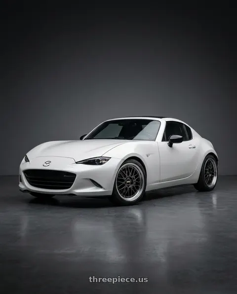 2024 Mazda MX-5 Miata with BBS LM 5x114.3 17x7.5+38 Diamond Black wheels