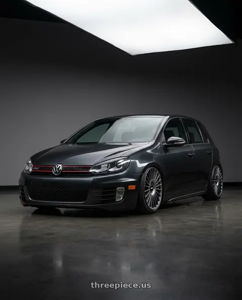 2013 Volkswagen GTI with Rotiform RC202 GRZ BLANK 18x8.5 +45 MATTE ANTHRACITE wheels