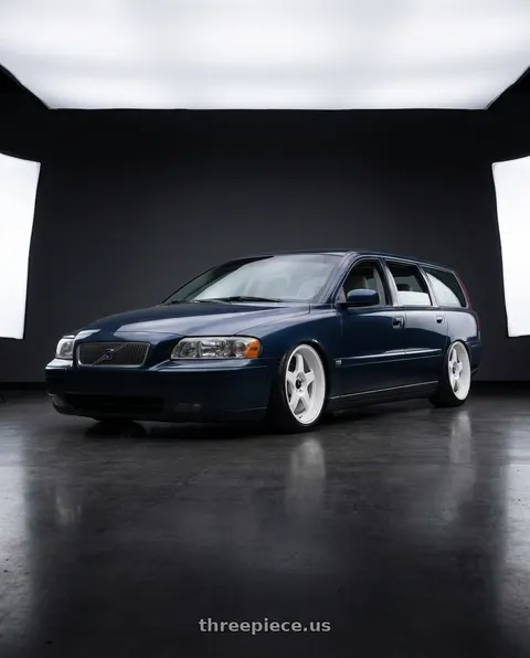 2007 Volvo V70 2.4 with Vors SP1 5x108 17x8  +35 All White wheels