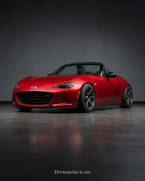 2016 Mazda MX-5 Miata with Konig Tandem 4x100 16x7.5+40 Gloss Graphite wheels