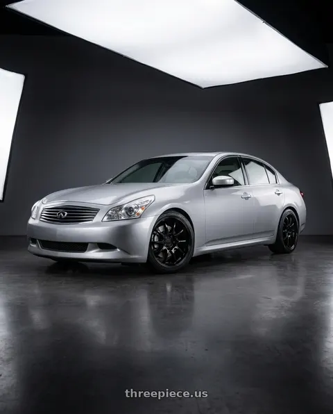 2008 INFINITI G35 with Work Emotion D9r 5x114.3 19x8.5 +30 Black wheels