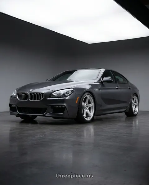 2015 BMW 640i Gran Coupe with ESR Wheels APEX SERIES AP6 5x120 18x9.5 +35 Hyper Silver wheels