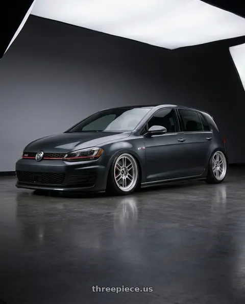 2015 Volkswagen GTI with Enkei RPF1 5x114.3 18x8.5+30 Silver wheels