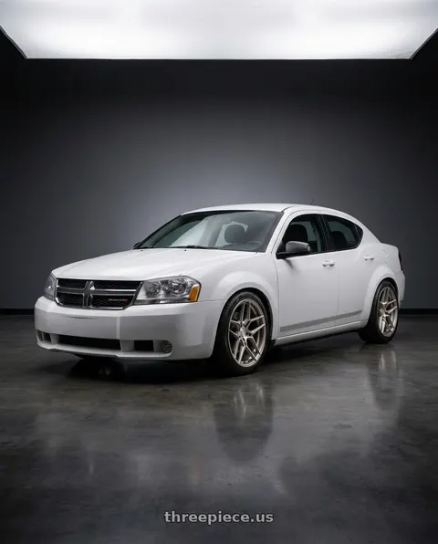 2011 Dodge Avenger with Rohana RFX11 5x114.3 19x8.5+35 Brushed Titanium wheels