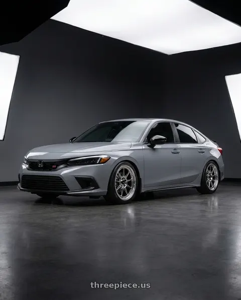 2026 Honda Civic Si with Konig Countergram 5x114.3 18x9.5+35 Hyper Chrome / Machined Lip wheels