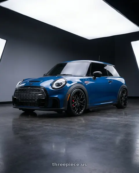 2019 Mini jcw with Motiv 441B 5X112/5x114.3 18x7.5 +40 GLOSS BLACK wheels