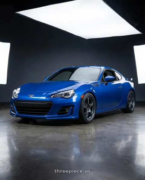 2017 Subaru BRZ with Gram Lights 57CR 5x100 17x9+38 Gunblue II wheels