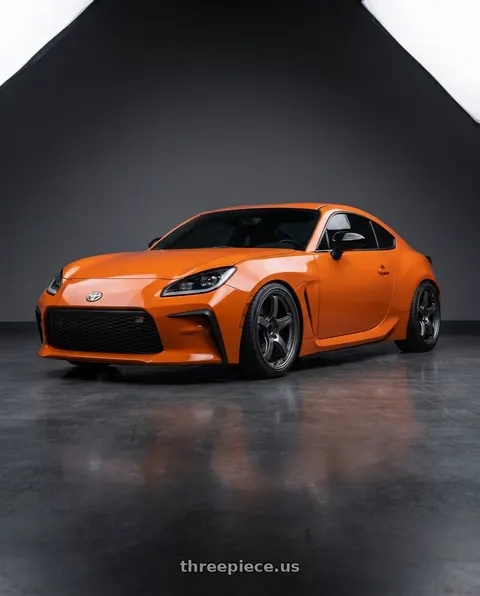 2023 Toyota GR86 with Gram Lights 57CR 5x100 18x8.5 +45 HS GUNMETALLIC wheels